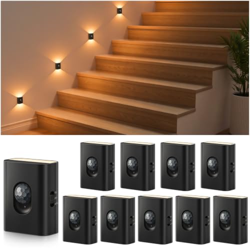 Rechargeable Motion Sensor Light Indoor (10 Count)