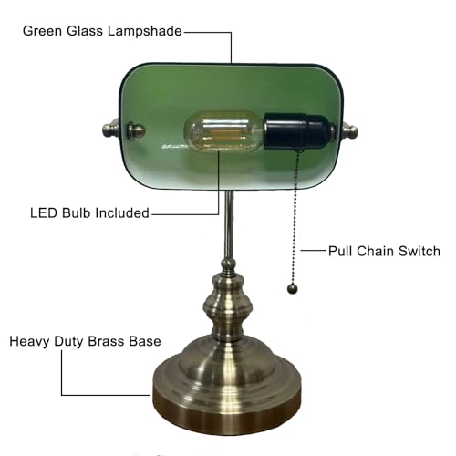 Green Bankers Lamp