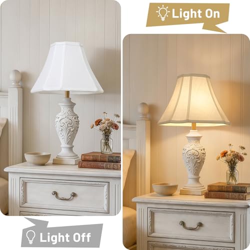 Square Cut Corner Bell Lamp Shades Set of 2