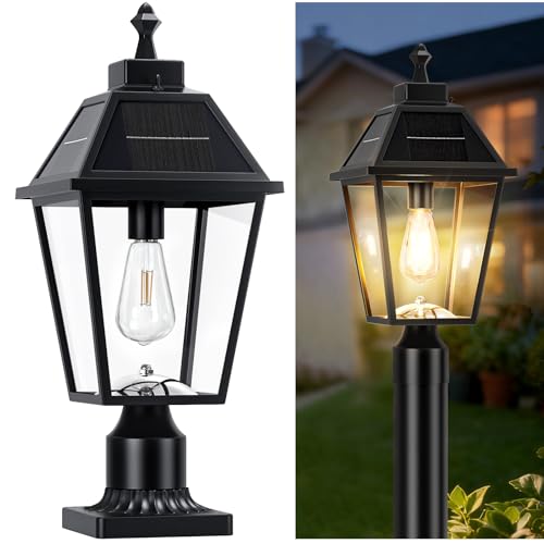 22.5" Large Solar Lamp Post Light