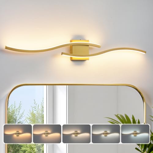 Gold LED Bathroom Vanity Lights