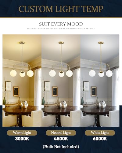 Gold Sputnik Chandelier