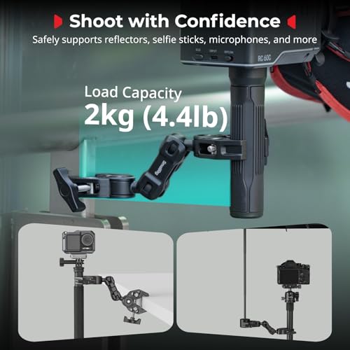 Double Super Clamp Mount with Magic Arm