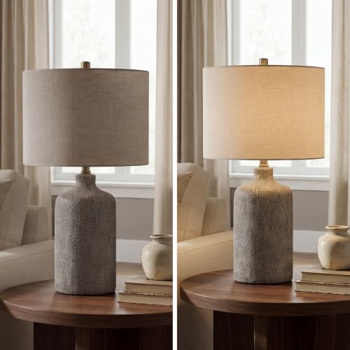 Linus 24.5" Ceramic Bedside Table Lamp