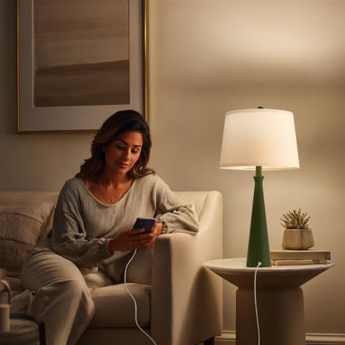 25.75" Modern Table Lamp for Bedroom Set of 2 (2 Count)