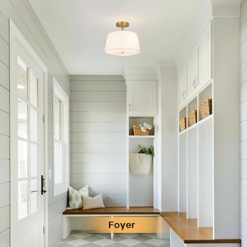 Modern Cone Shaped Semi Flush Mount Ceiling Light Fixture