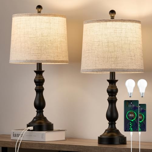 Black Table Lamps Set of 2 (2 Count)