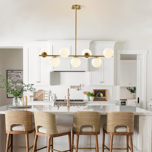 Lighting Modern Brass Linear Chandelier Pendant Light 7