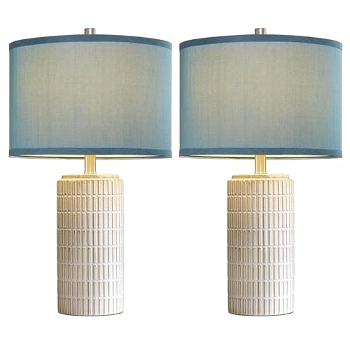 23" Set of 2 Nautical Ceramic Nightstand Table Lamps (2 Count)