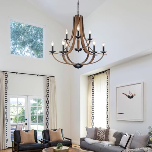 Farmhouse Chandeliers for Dining Room Light Fixture