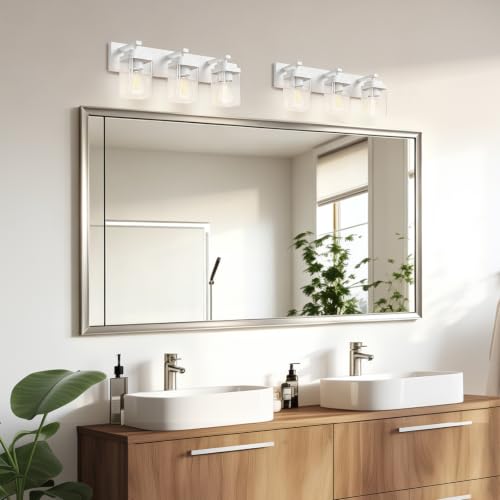 White Bathroom Light Fixtures