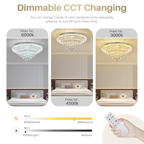 30" Crystal Chandeliers
