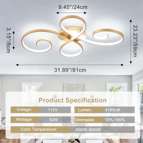 62W Modern LED Ceiling Light