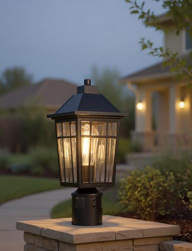 360°Motion Sensor Outdoor Post Light