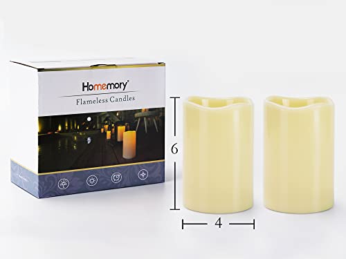 4" x 6" Large Waterproof Outdoor Flameless Candles (2 Count)