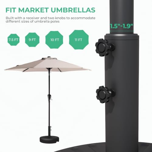 Patio Umbrella Stand Set of 2