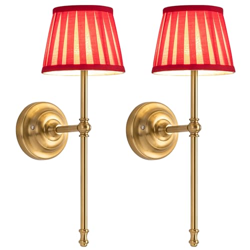 Gold Cordless Wall Sconces Set of 2 (2 Count)