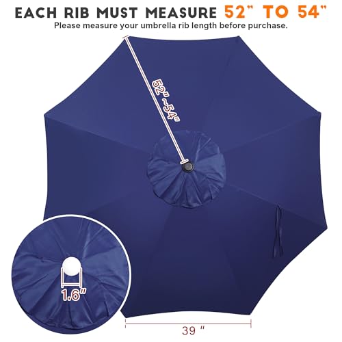 9ft Patio Umbrella Replacement Canopy