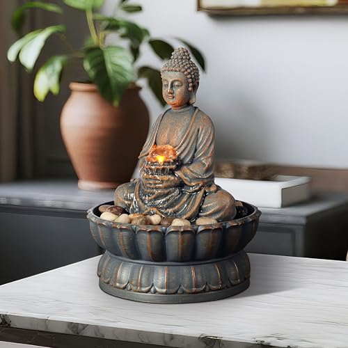 Tabletop Water Fountain with Buddha