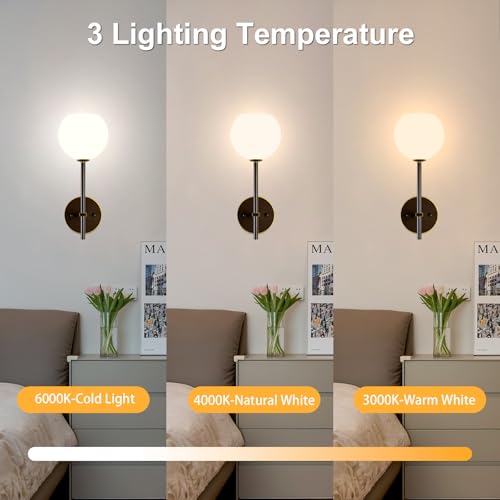 Brown Gold Battery Operated Wall Sconces Set of 2 (2 Count)