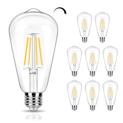 8 Pack Dimmable LED Edison Bulbs 40W Equivalent (8 Count)