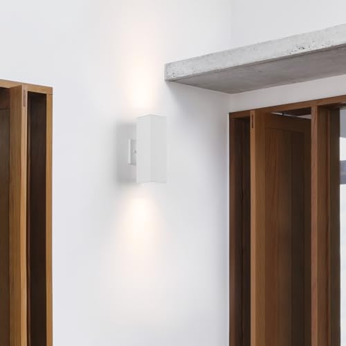 12" Modern Outdoor Porch Light in 2 Lights (2 Count)