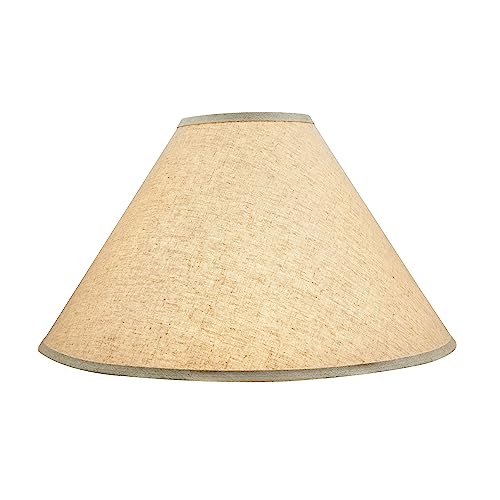 32209A Hardback Empire Spider Lamp Shade in Wheat Flaxen