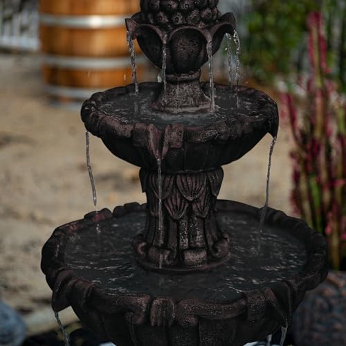 58.3" 3 Tier Outdoor Freestanding Water Fountain