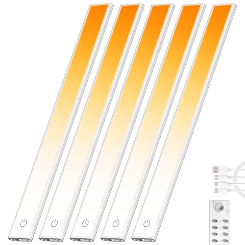 204 LED Under Cabinet Lights Wireless with Full Lighting (5 Count)