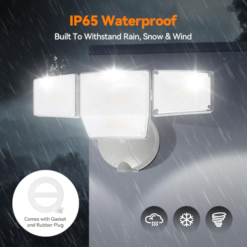 85W 10000LM Switch Controlled Outdoor Flood Lights (White)