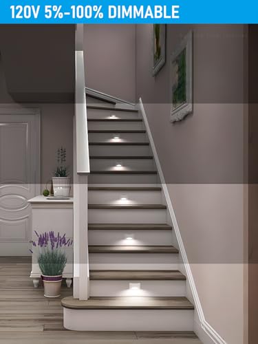 6 Pack 5CCT 120V LED Step Lights (6 Count)