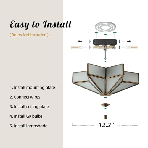 Star Vintage Bronze Ceiling Light