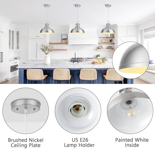 12 Inch Farmhouse Pendant Lights Kitchen Island