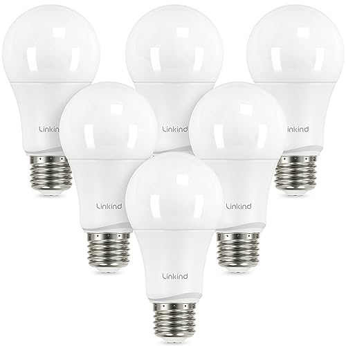 A19 LED Light Bulbs Dimmable (6 Count)