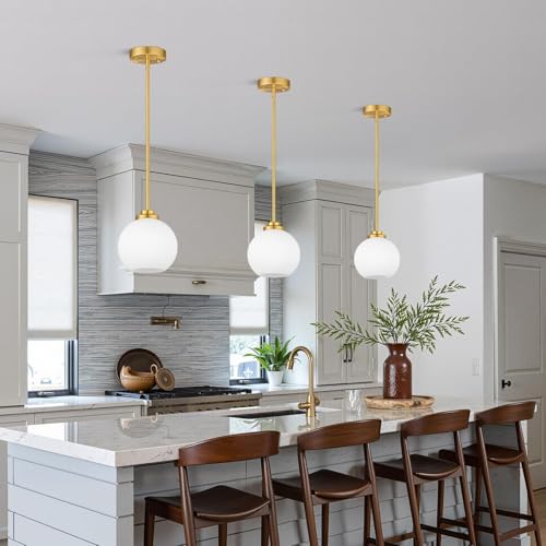 3 Pack White Frosted Globe Glass Shade (3 Count)