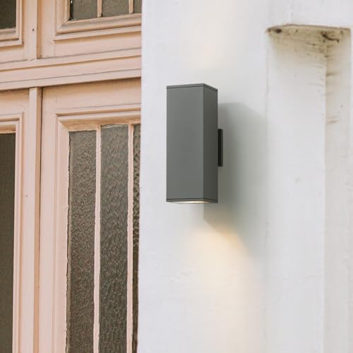 14" Modern Outdoor Porch Light in 2 Lights (2 Count)