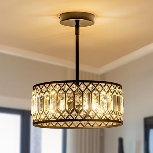 3 Light Crystal Ceiling Light