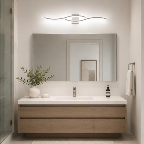 Modern Vanity Lights Dimmable Bathroom Light Fixtures Over Mirror Bathroom LED Vanity Light for Bathroom Living Room