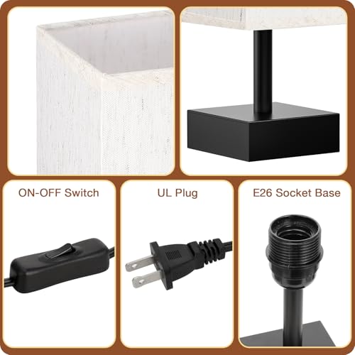 Small Bedside Lamps Set of 2 (2 Count)