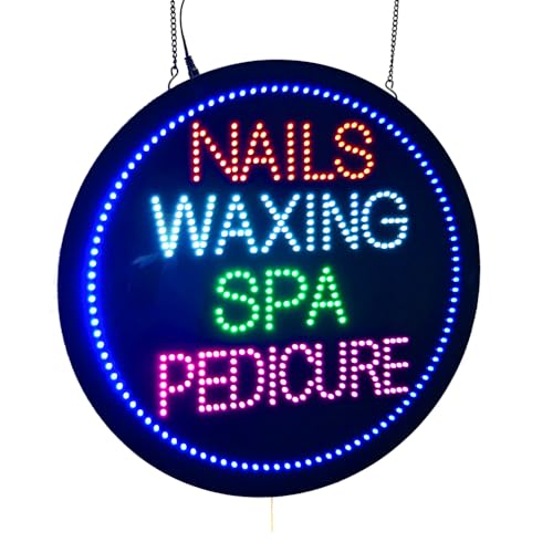 Nails Waxing Spa Pedicure Sign