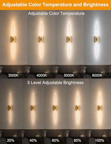 Rechargeable Wall Sconces Set of 2 (2 Count)
