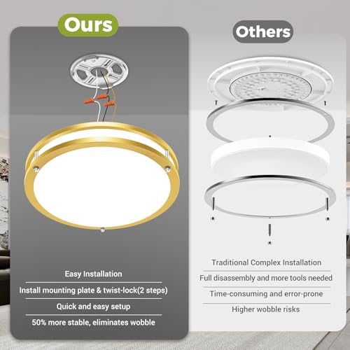 1 Pack Flush Mount Ceiling Light Fixture