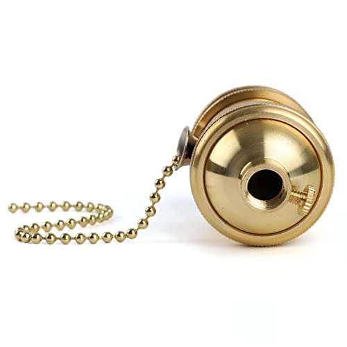 Brass Screw Thread DIY Light Socket Vintage Copper Edison Retro Pendant Lamp Holder for E26 E27 Light Bulbs