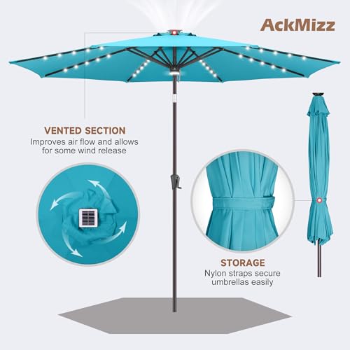 Solar Patio Umbrella with Centre Light