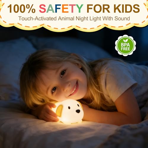 Dog Night Light & Lamp for Kids
