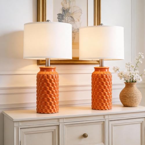 20.5" Ceramic Table Lamps Set of 2 (2 Count)
