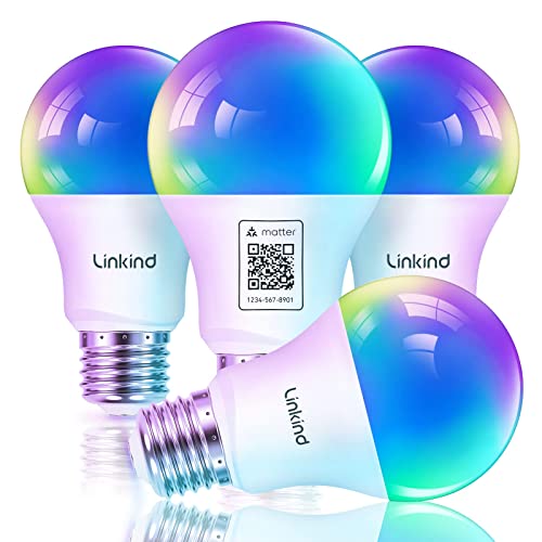 Matter Smart Light Bulbs (4 Count)