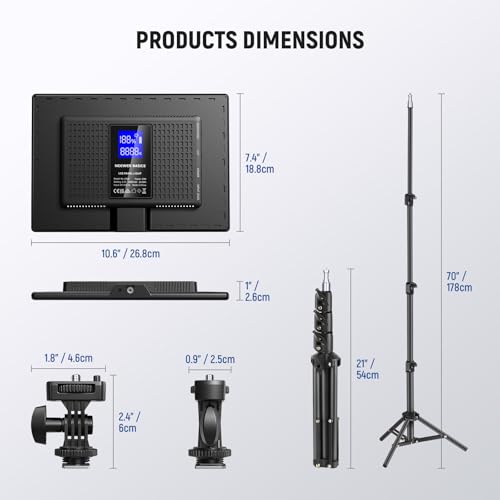 Basics 13" LED Video Light Panel (2 Count)