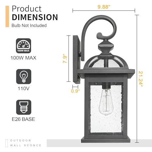 Dusk to Dawn Outdoor Lights Fixture Wall Mount