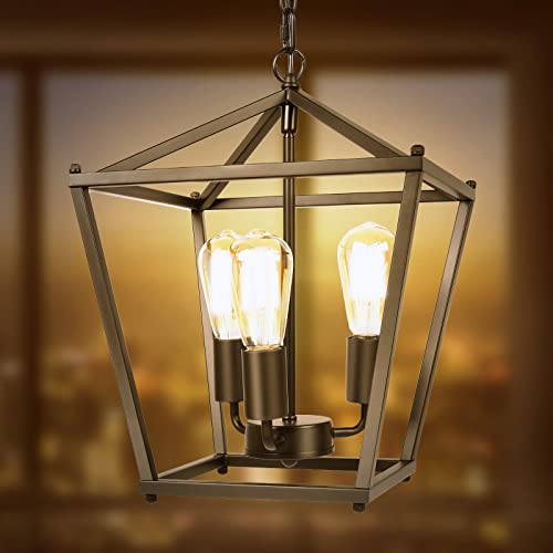 Black Lantern Pendant Light